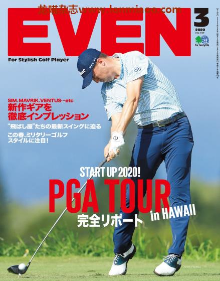 [日本版]EVEN 高尔夫球运动杂志PDF电子版 2020年3月刊